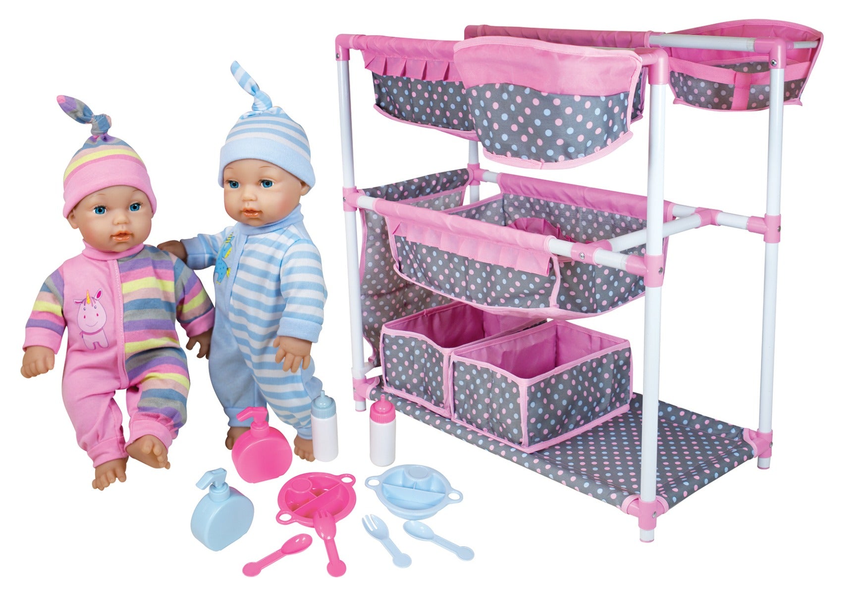 Buy Lissi Dolls 30Cm Twin Baby Doll With Baby Care Centre | Yallatoys.com