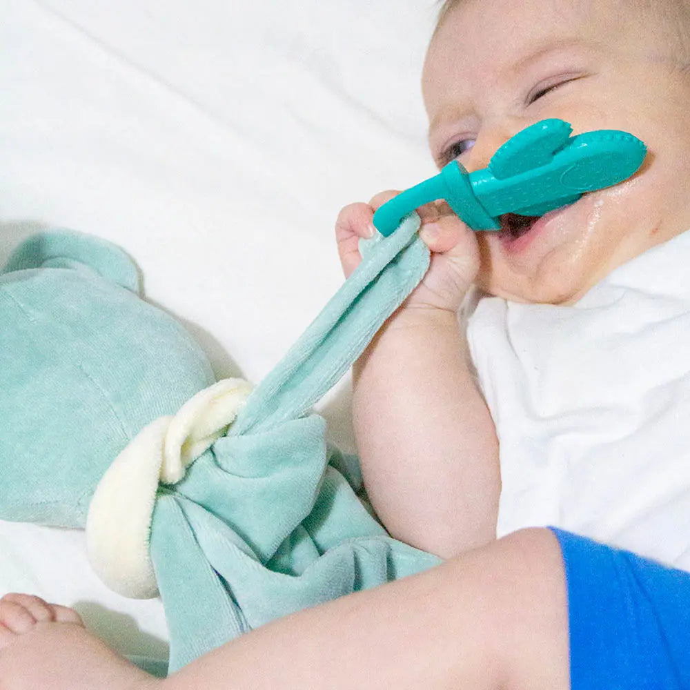 Babyjem Sleep Teddy Bear Teether Green 0 Months+ Babyjem Yallatoys