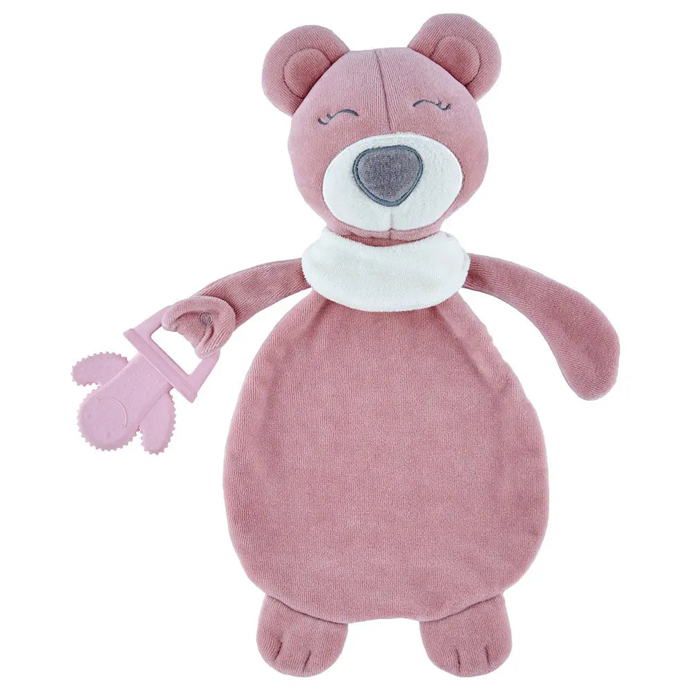 Babyjem Sleep Teddy Bear Teether Rose 0 Months+ Babyjem Yallatoys