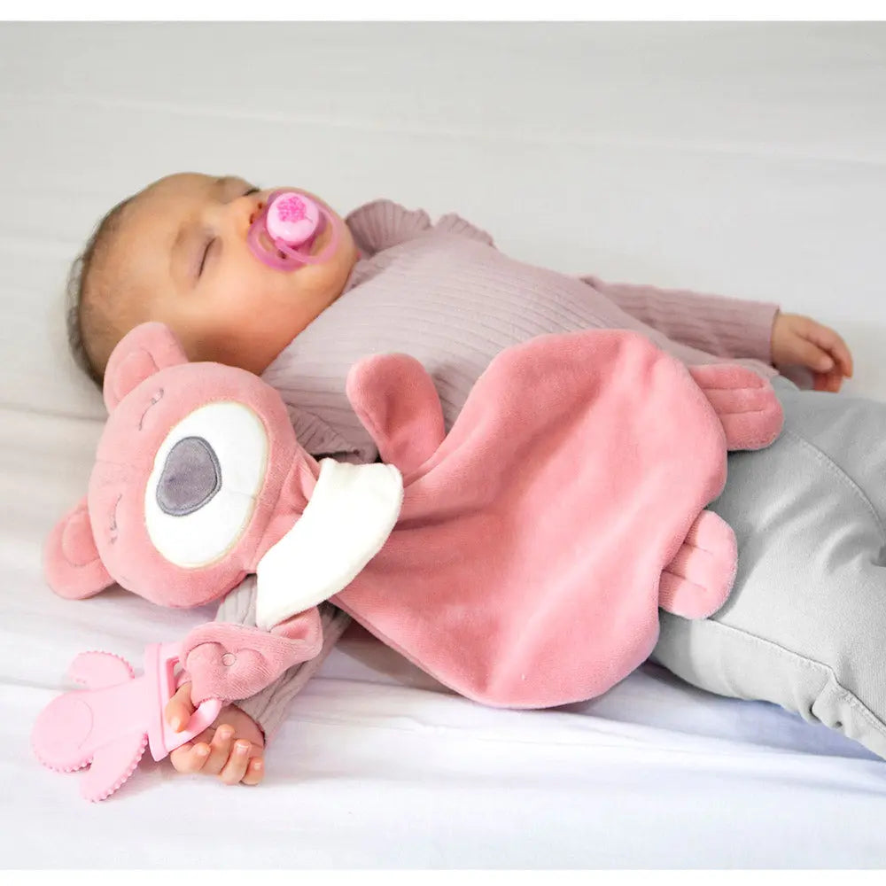 Babyjem Sleep Teddy Bear Teether Rose 0 Months+ Babyjem Yallatoys