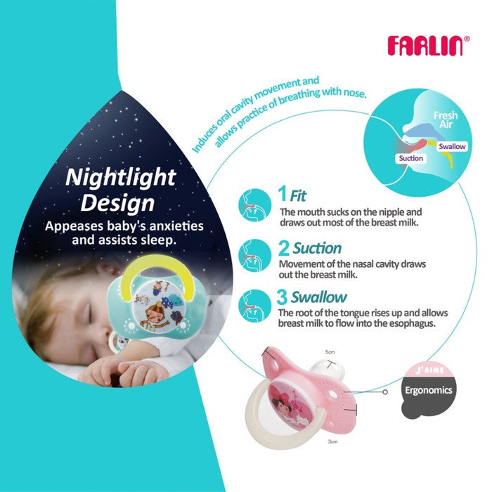Farlin Chu Chu Pacifier M +6M (Sold Separately Subject To Availability) Farlin Yallatoys