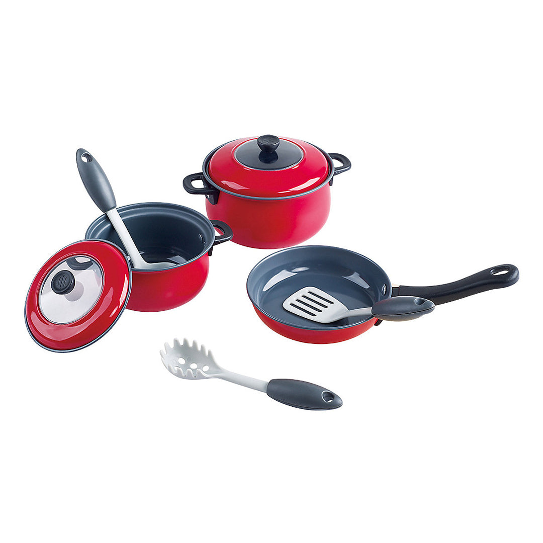 Buy Playgo Metal Cookware Coloured Tin Red | Yallatoys.com