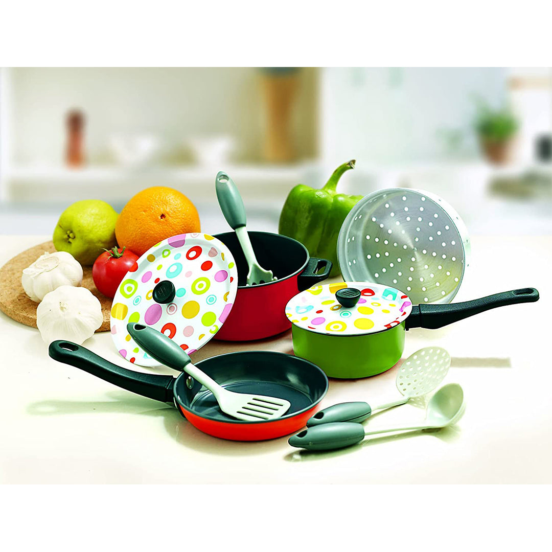 Buy Playgo Metal Cookware Coloured Tin | Yallatoys.com