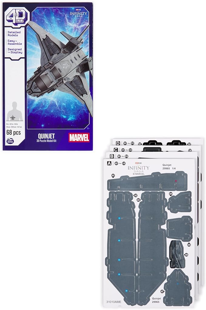 68 Piece Quinjet Model Kit