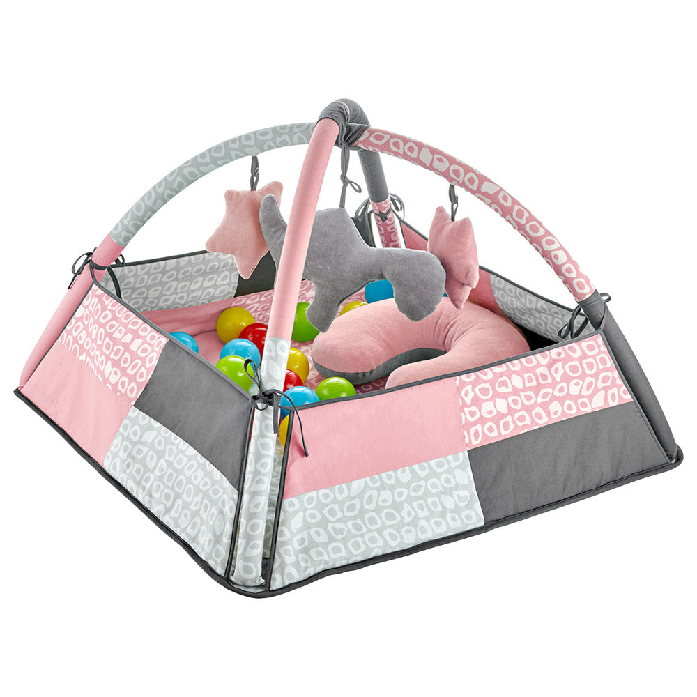Babyjem Play Mat With Balls Rose Color 0 Months+ Babyjem Yallatoys