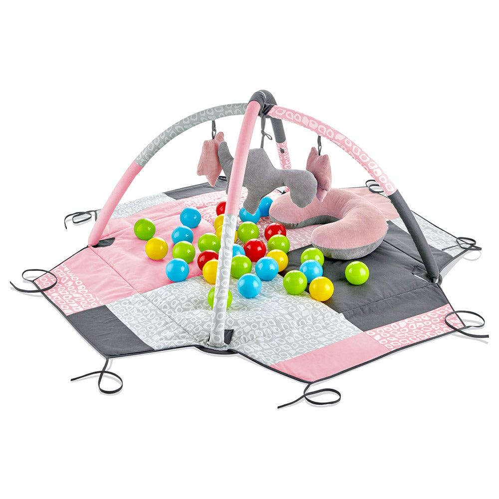 Babyjem Play Mat With Balls Rose Color 0 Months+ Babyjem Yallatoys