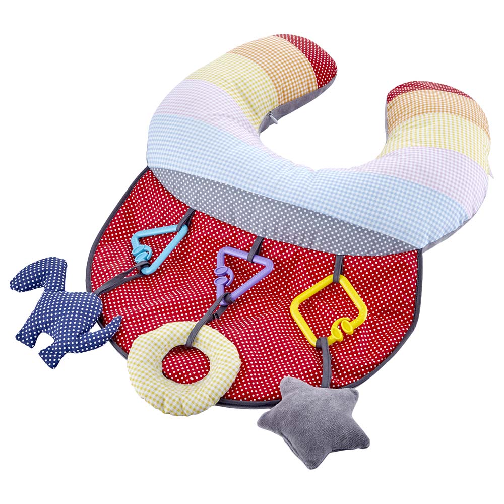 Babyjem Baby Exercising Pillow With Toys 40 X 50 Cm Babyjem Yallatoys