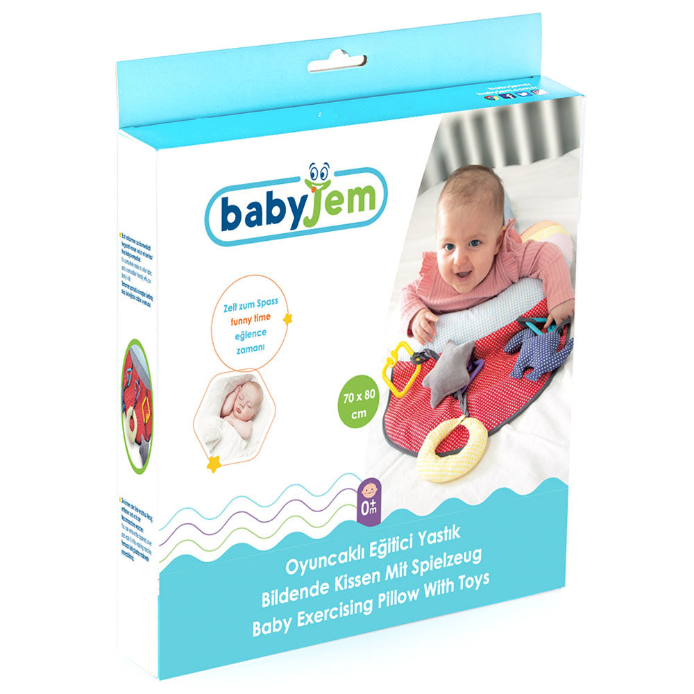 Babyjem Baby Exercising Pillow With Toys 40 X 50 Cm Babyjem Yallatoys