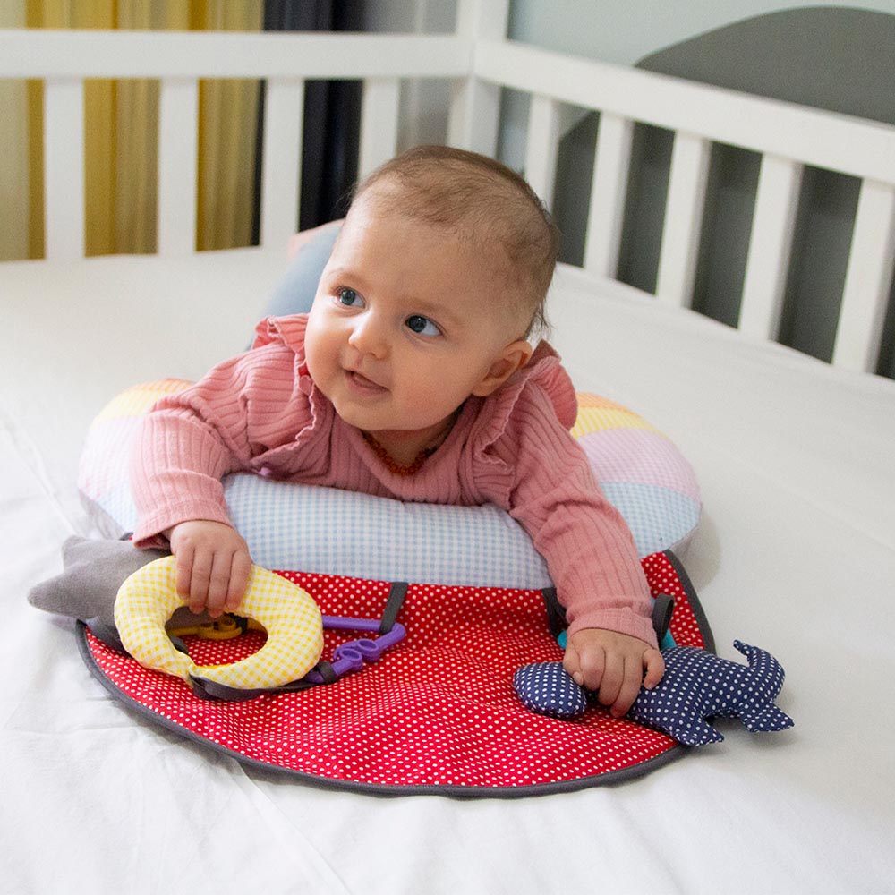 Babyjem Baby Exercising Pillow With Toys 40 X 50 Cm Babyjem Yallatoys