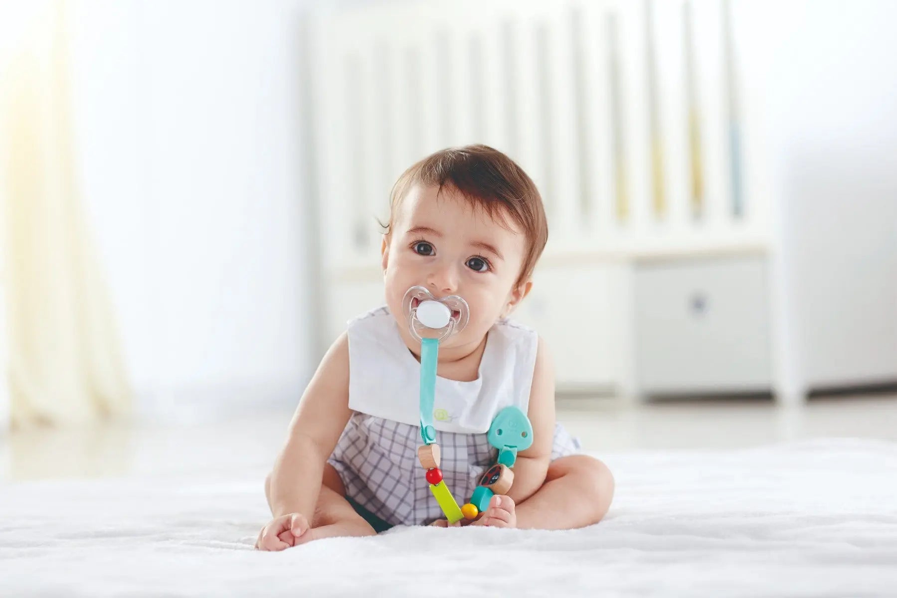 Hape BPA Free Teething Pacifier Clips for Baby`s Hape