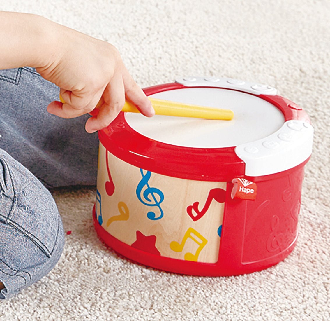 Buy Hape Learn With Lights Drum | Yallatoys.com