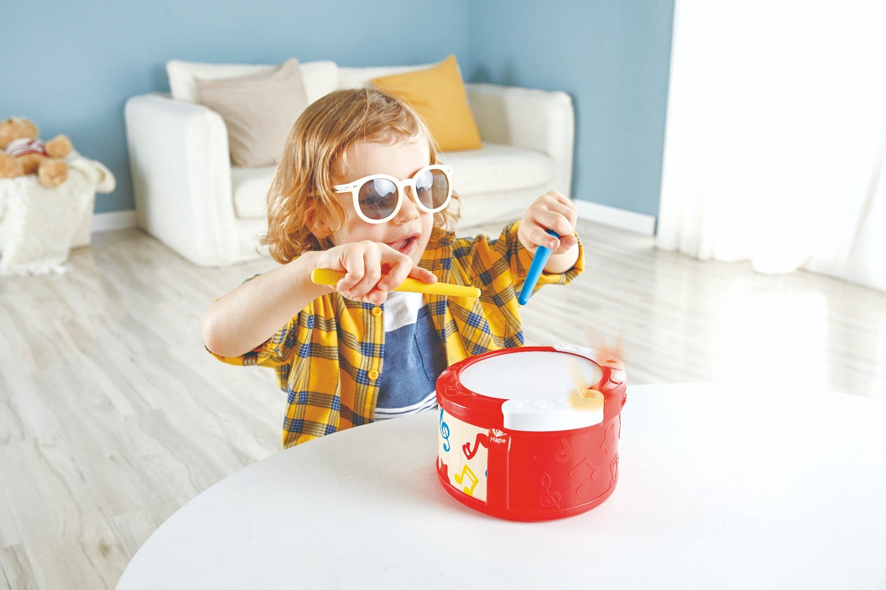 Buy Hape Learn With Lights Drum | Yallatoys.com