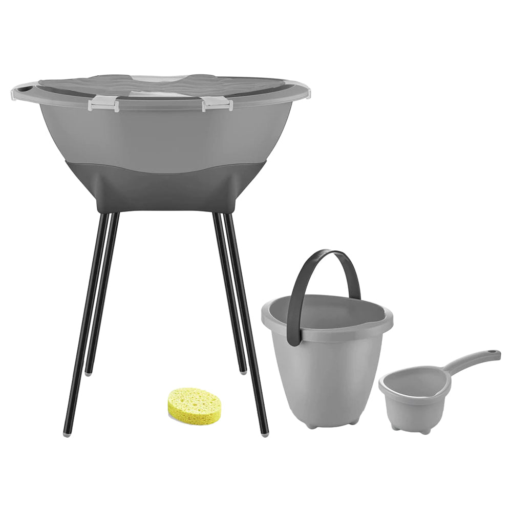 Babyjem Elegant Bath Tub Set Grey 0 Months+ Babyjem Yallatoys