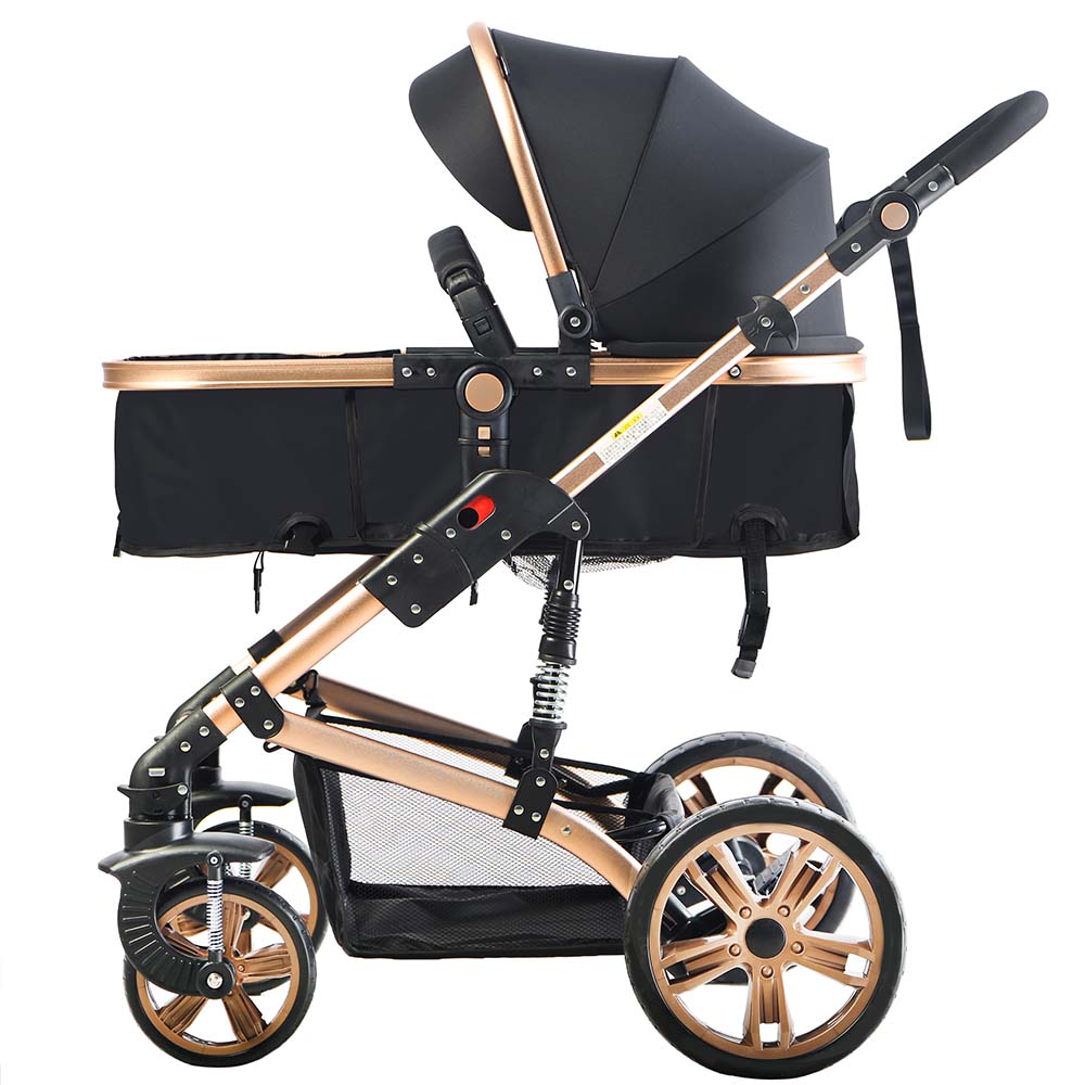Teknum  3 In 1 Stroller Story Black + Sunveno Diaper Bag Black & Hooks Teknum Yallatoys