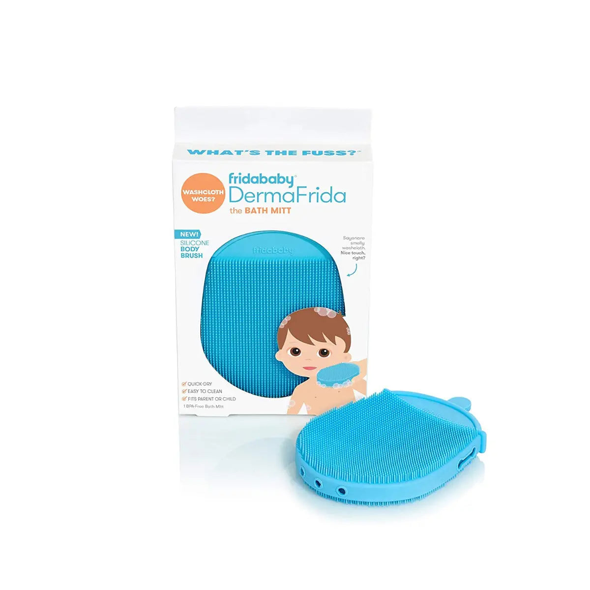 Frida Baby Dermafrida The Bath Mitt By Frida Baby Toddler Quick Dry Body Bath Brush Frida Baby Yallatoys