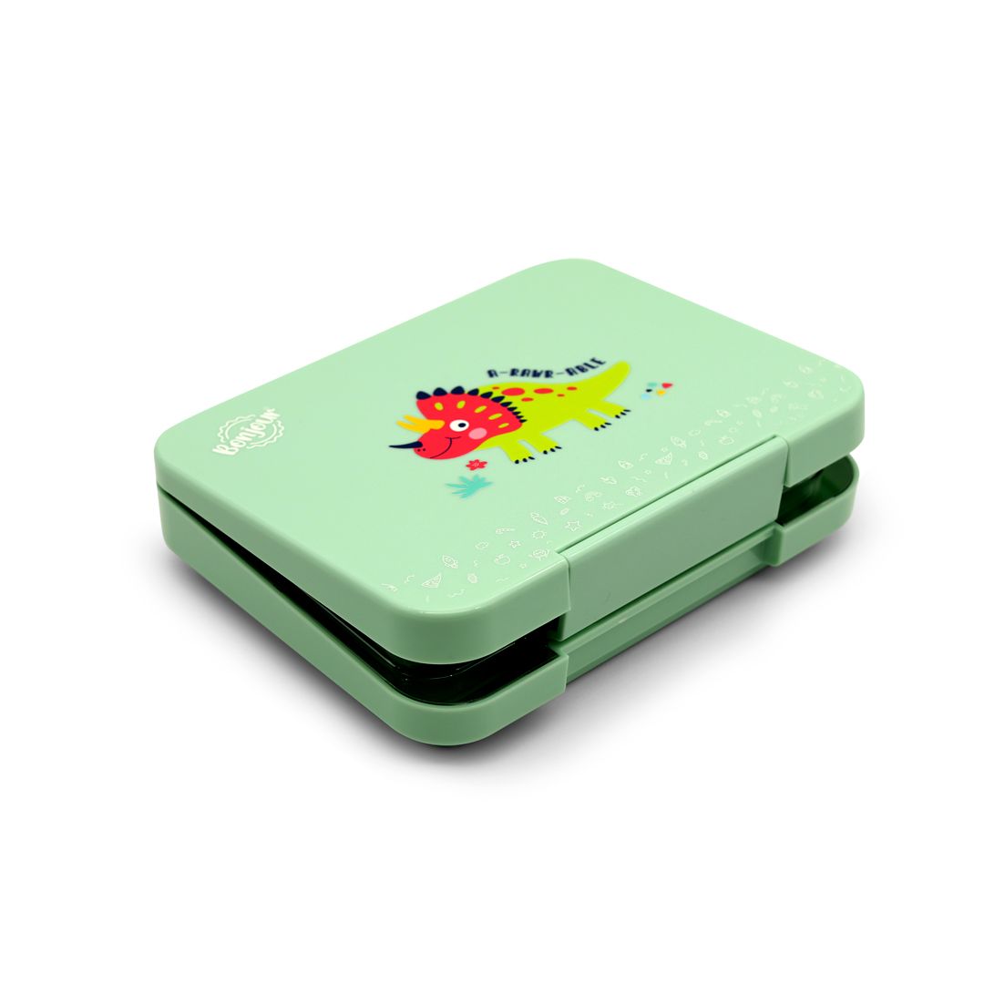 6/4 Compartment Convertible Dino Lunch Box