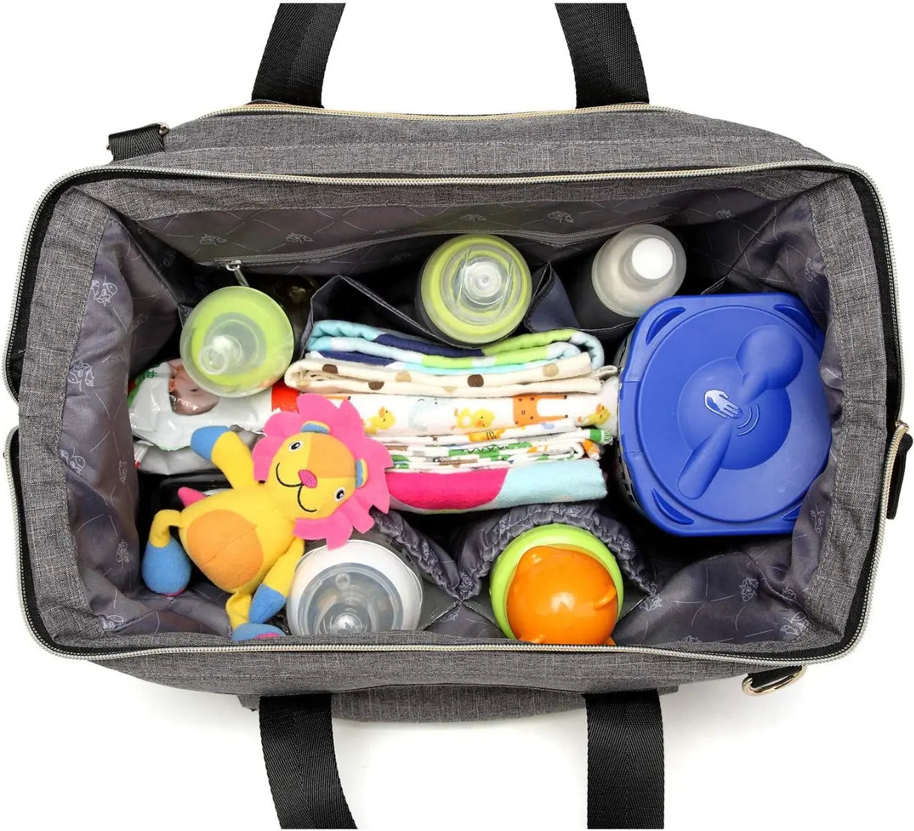 Little Story  Zera Mom Dad Diaper Bag Grey Little Story Yallatoys