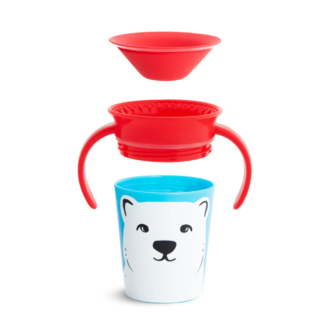 Munchkin Miracle Wildlove Trainer Cup 1Pk 6Oz Polar Bear Munchkin Yallatoys