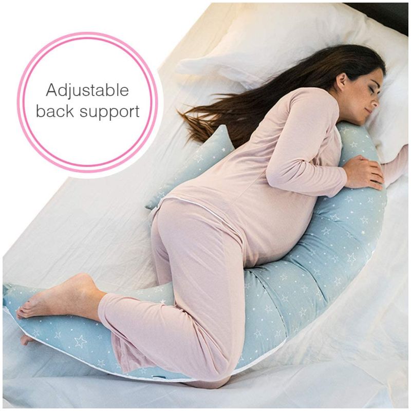 Nuvita Dreamwizard 12 In 1 Pregnancy And Nursing Pillow With Back Support 7100 Grigio Bianco Nuvita Yallatoys