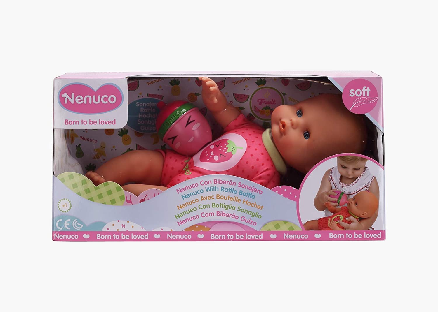 Buy Nenuco Doll With Rattle Bottle Pink | Yallatoys.com