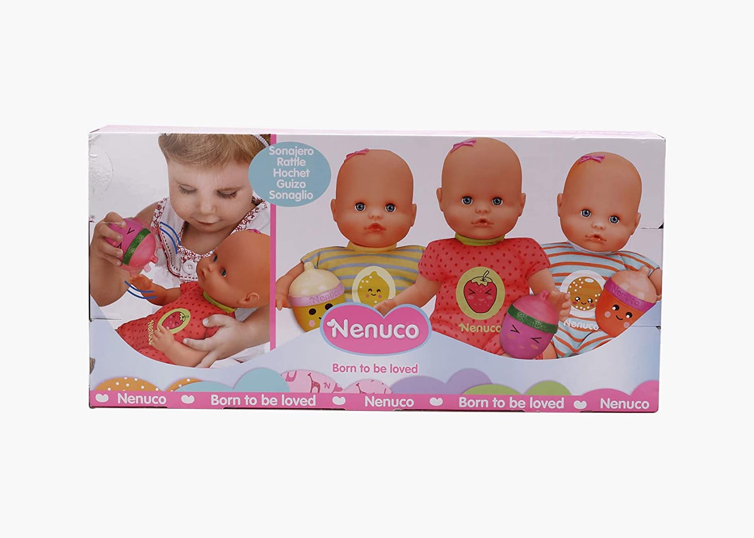 Buy Nenuco Doll With Rattle Bottle Pink | Yallatoys.com