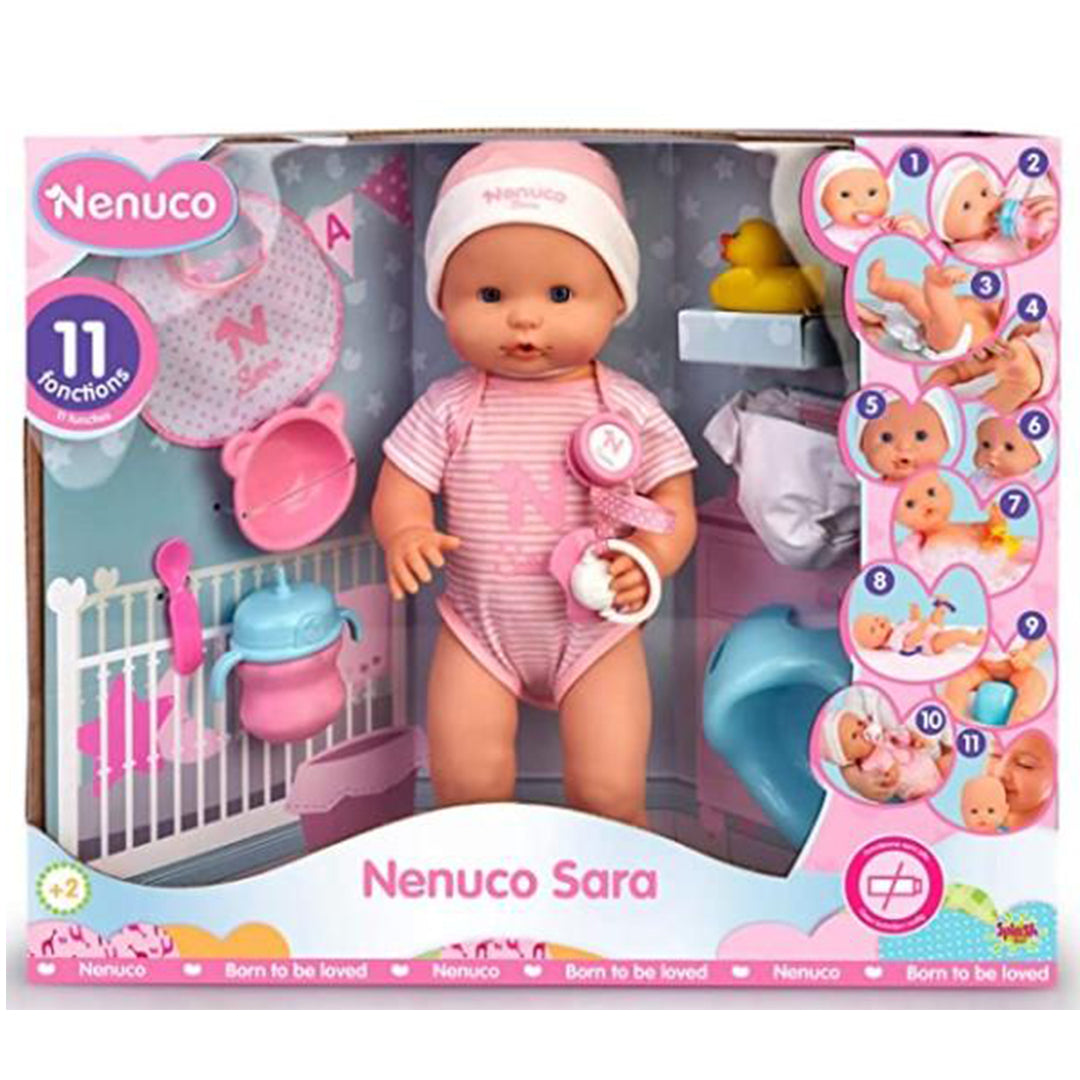 Buy Nenuco Sara 11 Functions 42Cm + 10Acc | Yallatoys.com