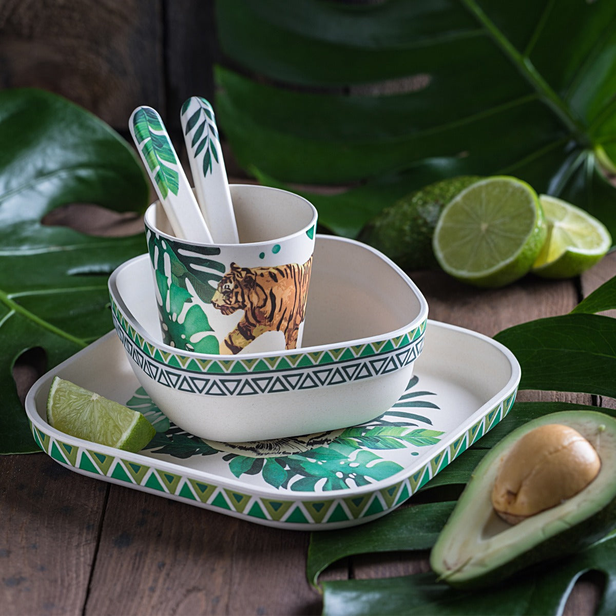 Tommy Lise Bamboo Dinner Set Wild And Free Tommy Lise Yallatoys