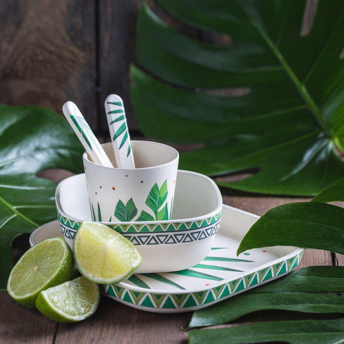 Tommy Lise Bamboo Dinner Set Evergreen Tommy Lise Yallatoys