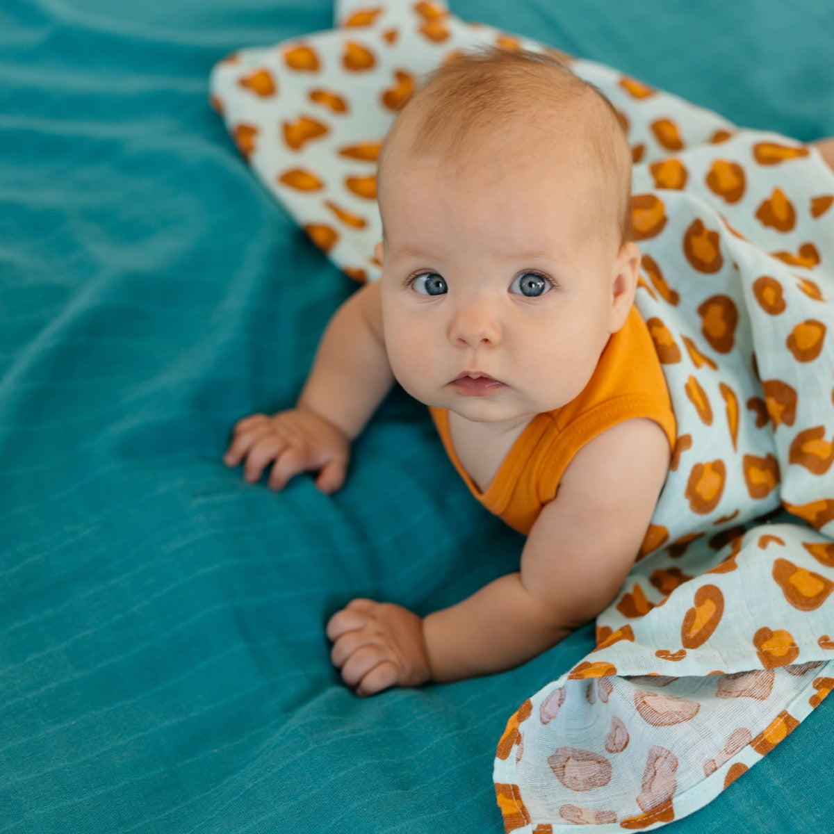 Tommy Lise Muslin Swaddle -  Foggy Blue (120x120cm) Tommy Lise Yallatoys