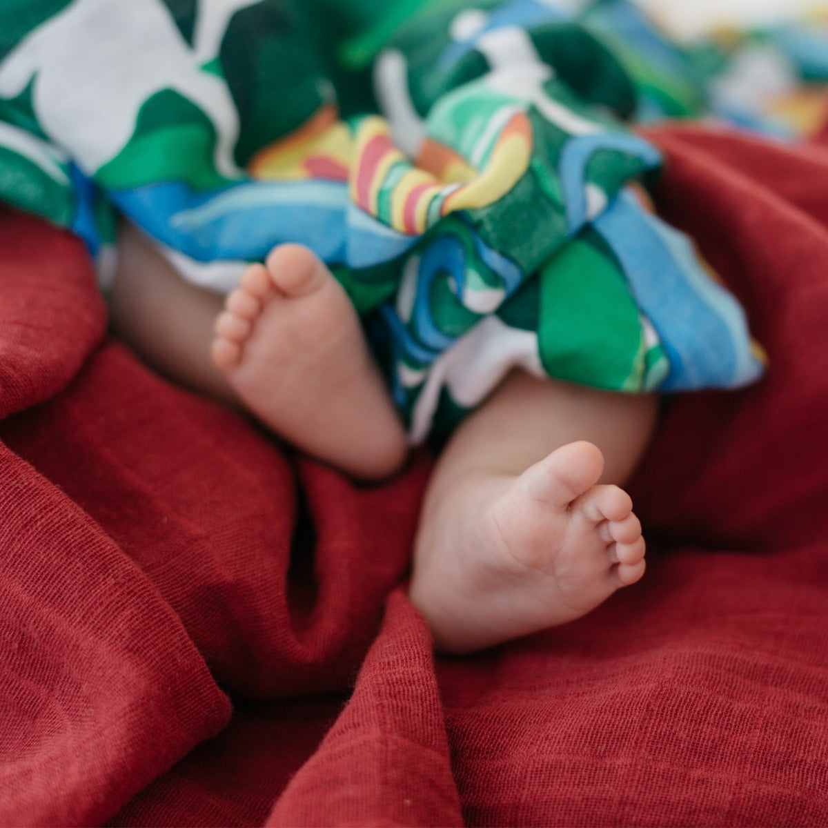 Tommy Lise Muslin Swaddle -  Marsala (120x120cm) Tommy Lise Yallatoys