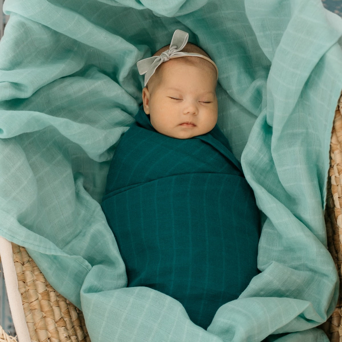 Tommy Lise Muslin Swaddle  Mangrove Green 120X120Cm Tommy Lise Yallatoys