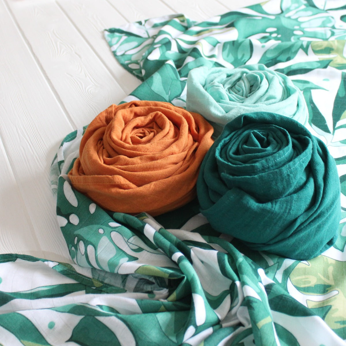 Tommy Lise Muslin Swaddle  Mangrove Green 120X120Cm Tommy Lise Yallatoys