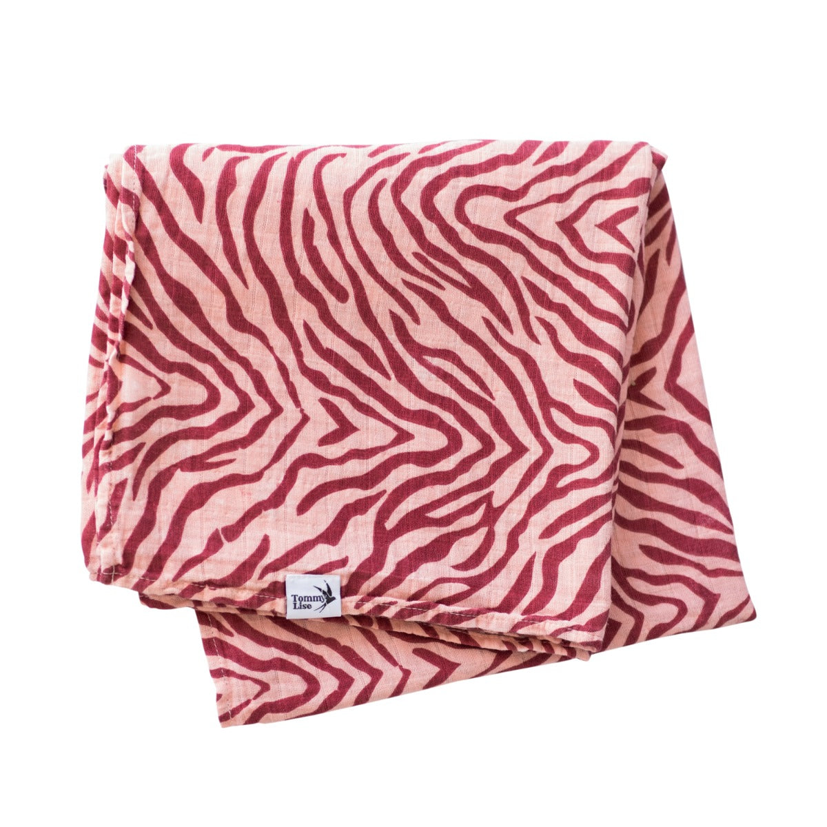 Tommy Lise Baby Swaddle Marsala Tiger 120X120Cm Tommy Lise Yallatoys