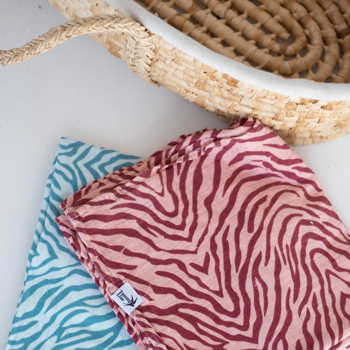 Tommy Lise Baby Swaddle Marsala Tiger 120X120Cm Tommy Lise Yallatoys