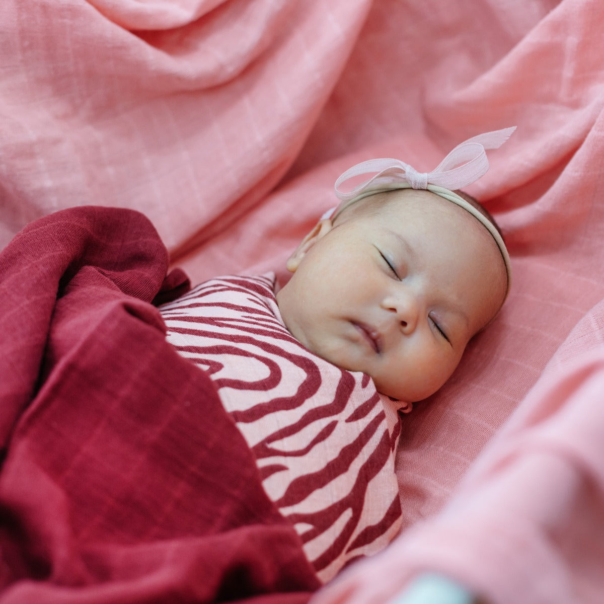 Tommy Lise Baby Swaddle Marsala Tiger 120X120Cm Tommy Lise Yallatoys
