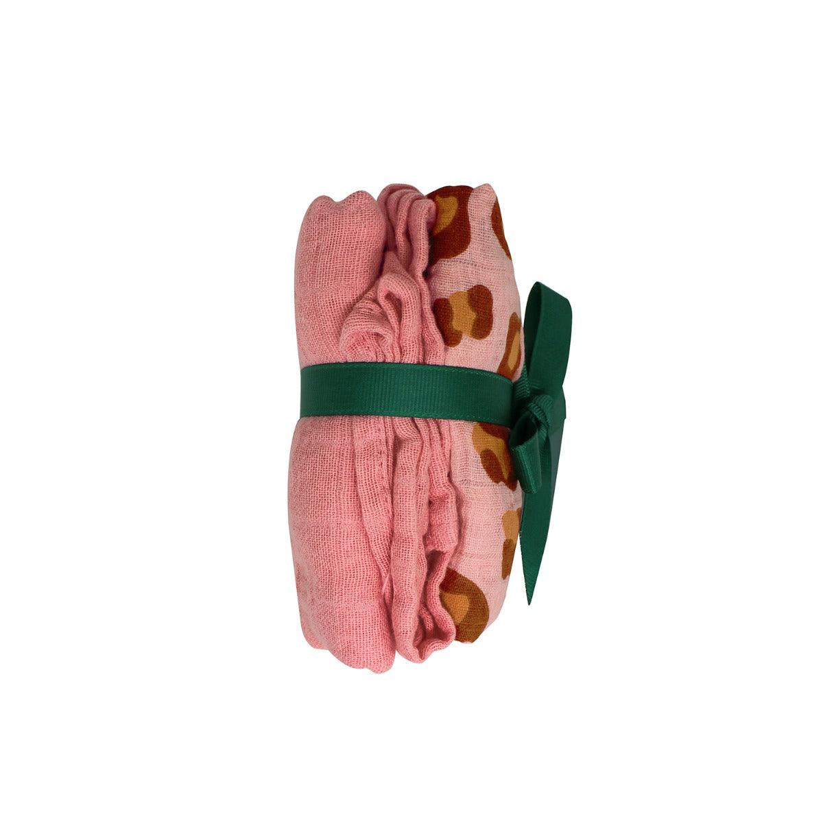 Tommy Lise Muslin Swaddle Set Coral Leopard(70X70Cm Tommy Lise Yallatoys