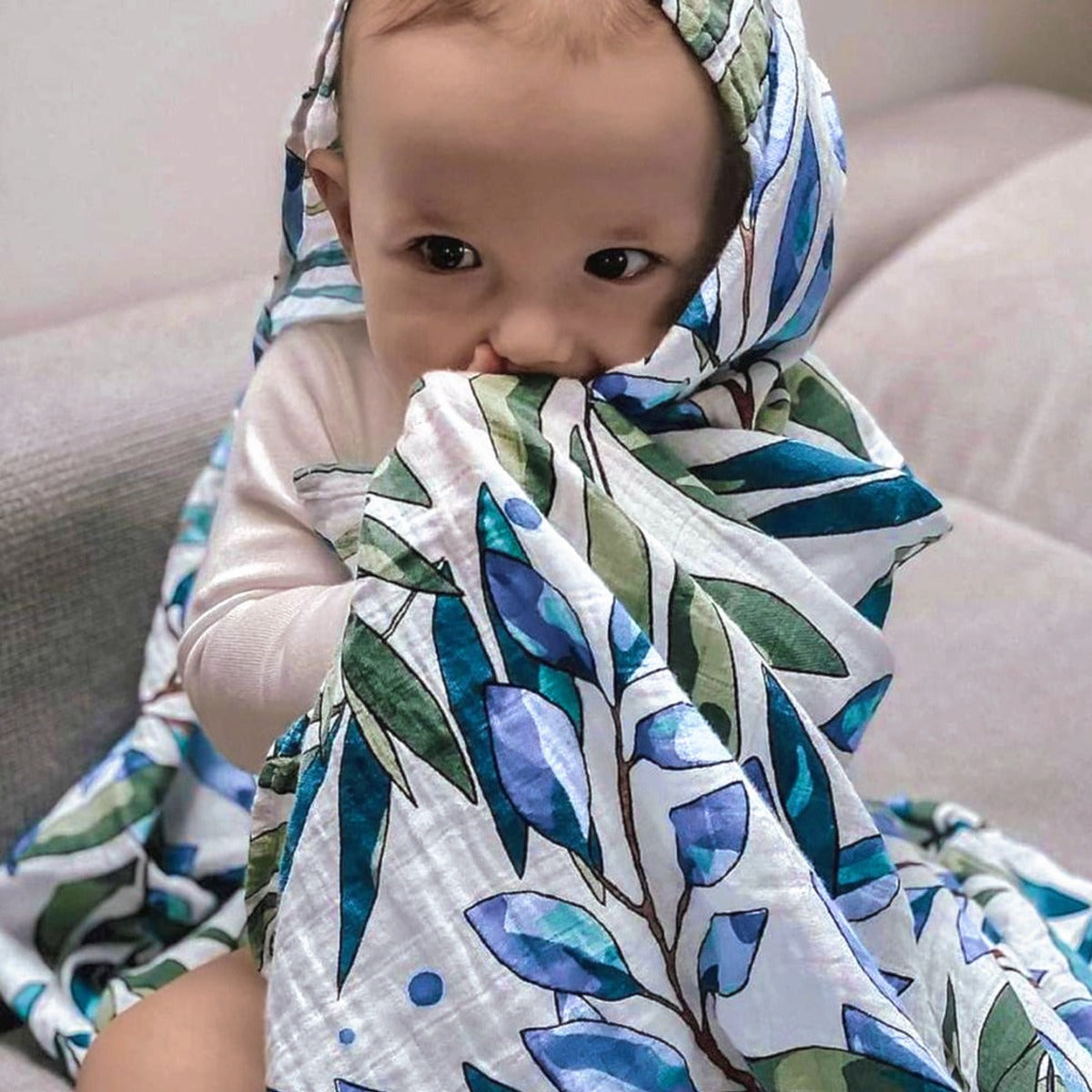 Tommy Lise Muslin Swaddle Dancing Shrub 120X120Cm Tommy Lise Yallatoys