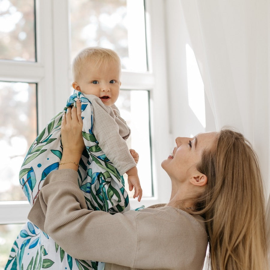 Tommy Lise Muslin Swaddle Dancing Shrub 120X120Cm Tommy Lise Yallatoys