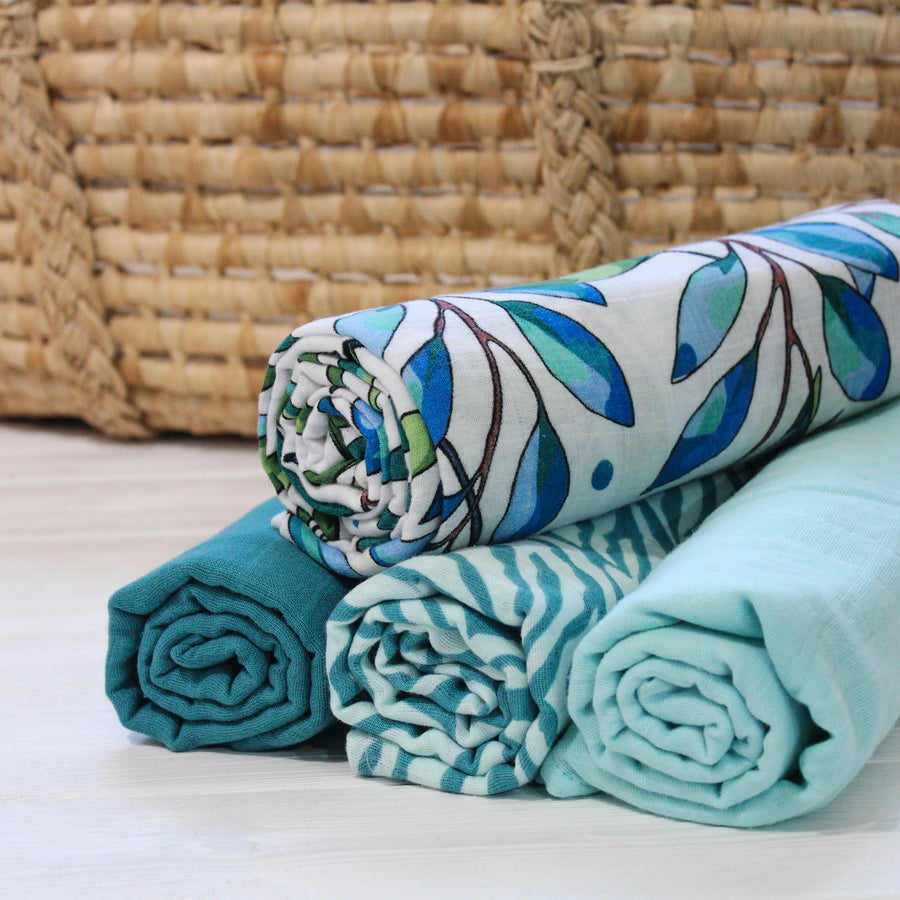 Tommy Lise Muslin Swaddle Dancing Shrub 120X120Cm Tommy Lise Yallatoys