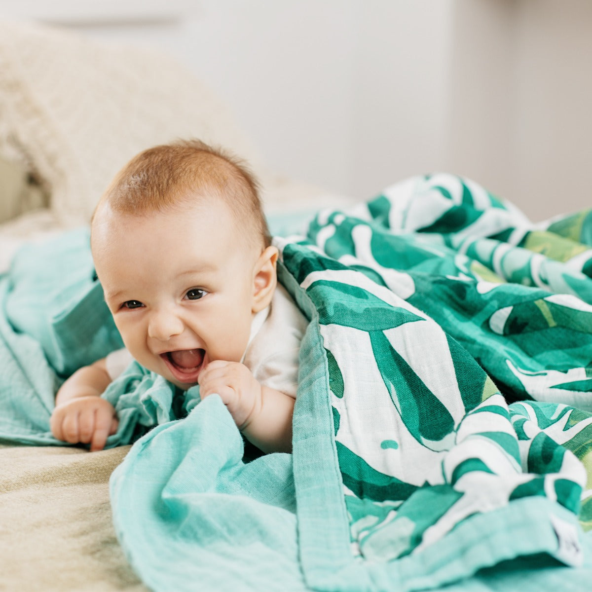 Tommy Lise Baby Blanket Roaming Mangrove 106X106 Cm Tommy Lise Yallatoys