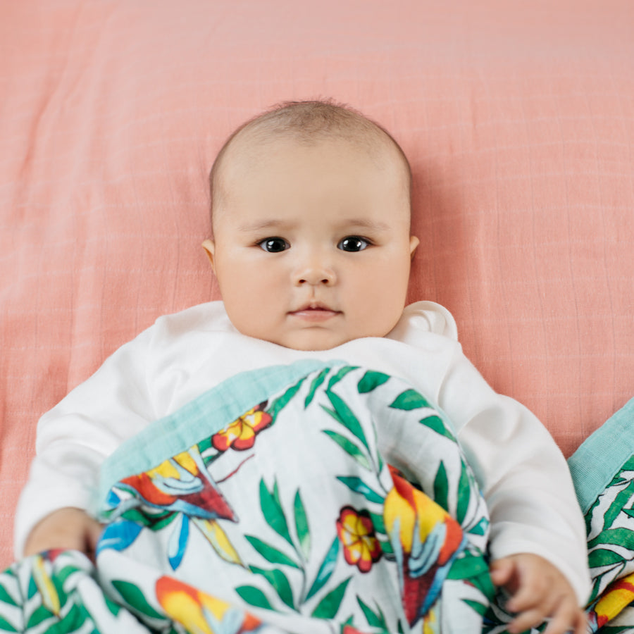 Tommy Lise Baby Blanket Blooming Day 106X106 Cm Tommy Lise Yallatoys