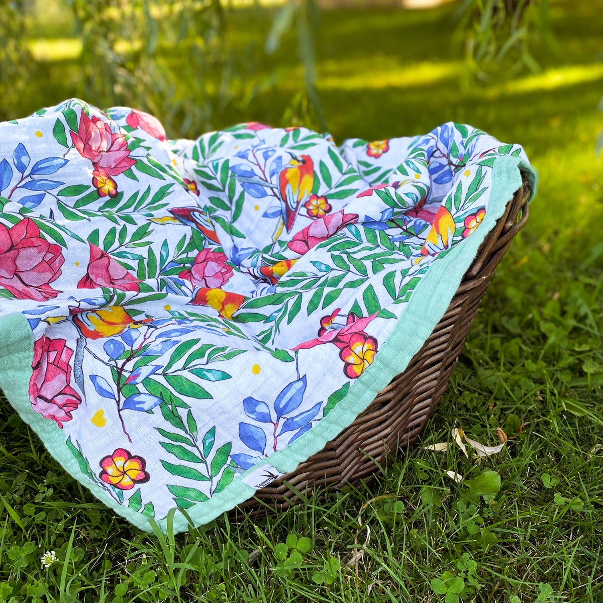 Tommy Lise Baby Blanket Blooming Day 106X106 Cm Tommy Lise Yallatoys