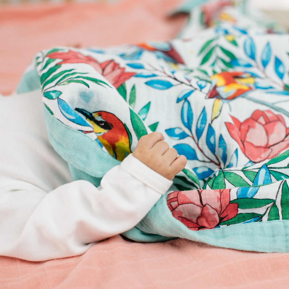 Tommy Lise Baby Blanket Blooming Day 106X106 Cm Tommy Lise Yallatoys