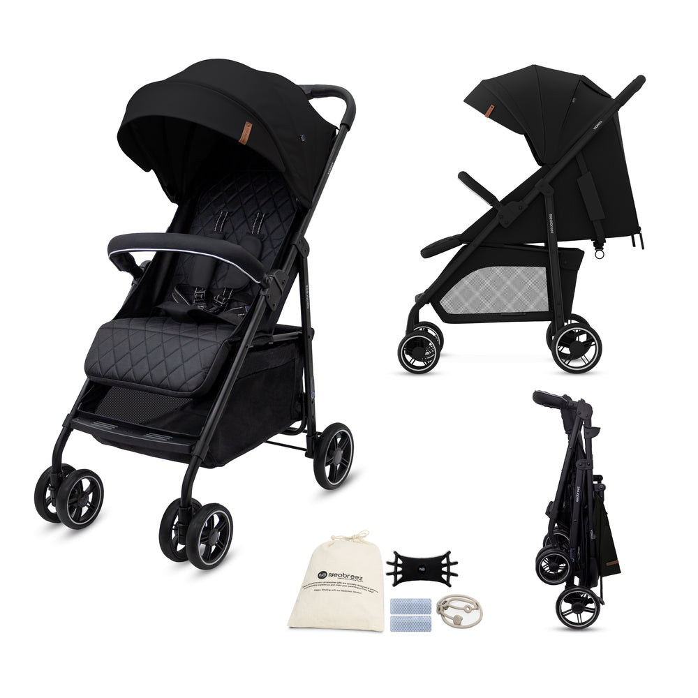 Neobreez VOMX1 Ultra Lightweight Stroller Black Neobreez Yallatoys