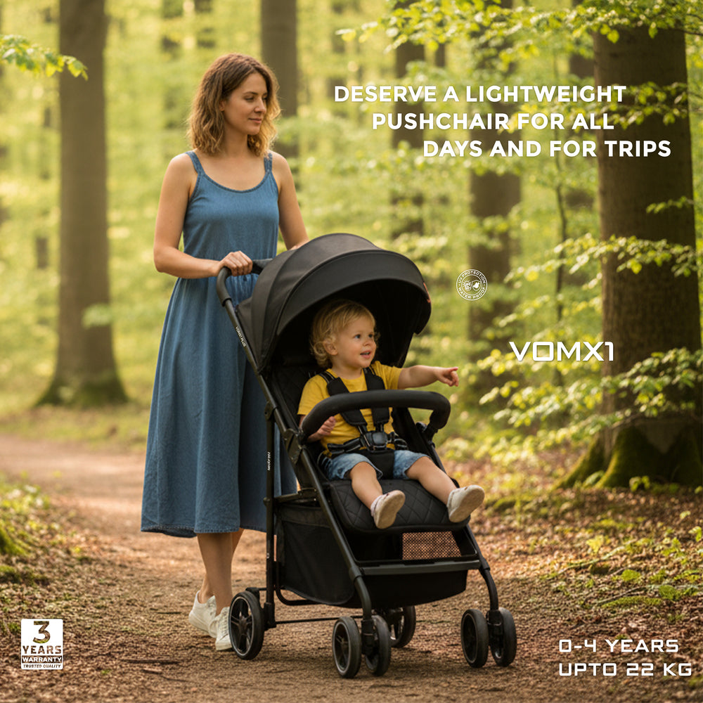 Neobreez VOMX1 Ultra Lightweight Stroller Black Neobreez Yallatoys