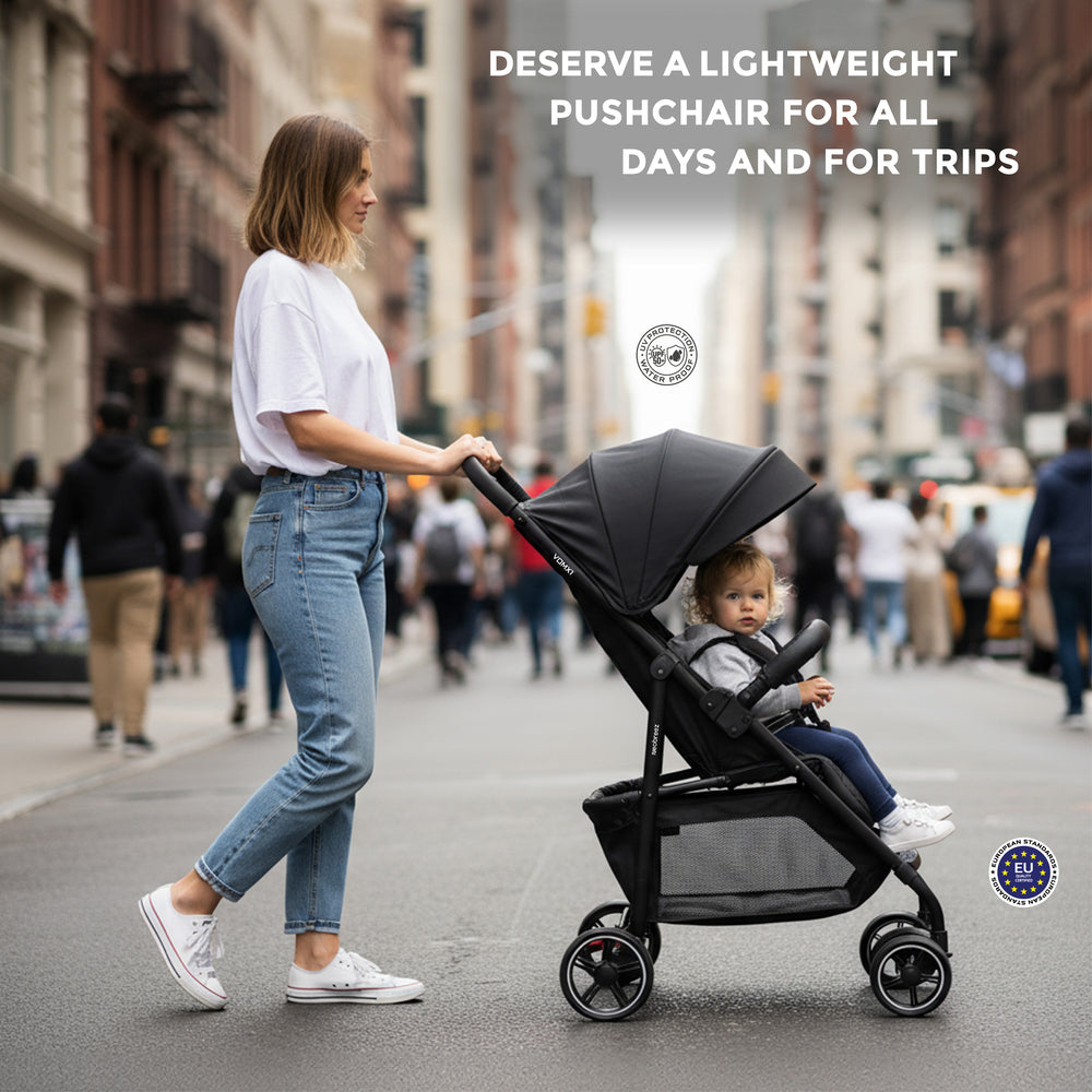 Neobreez VOMX1 Ultra Lightweight Stroller Black Neobreez Yallatoys
