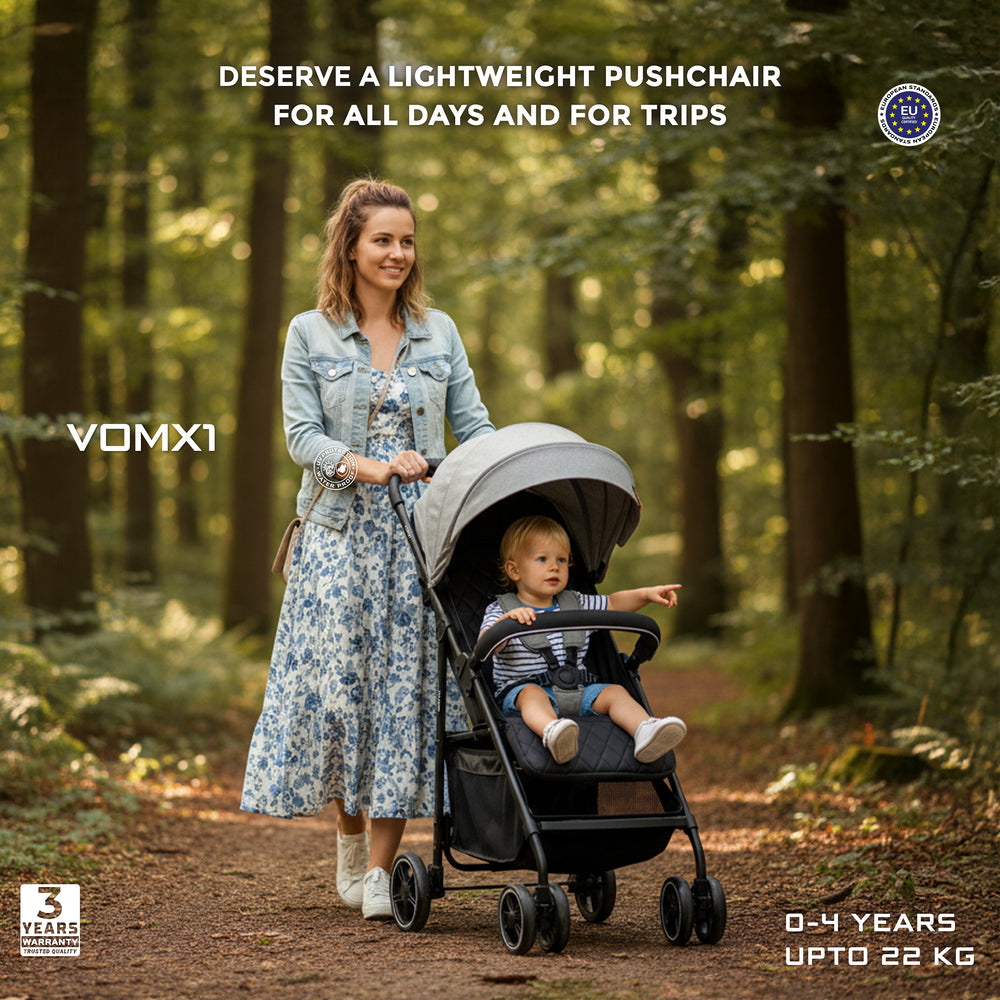 Neobreez VOMX1 Ultra Lightweight Stroller Medium Gray Neobreez Yallatoys