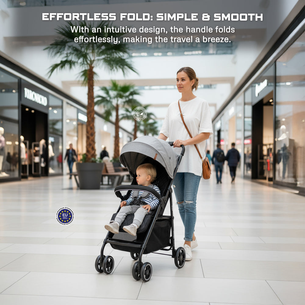 Neobreez VOMX1 Ultra Lightweight Stroller Medium Gray Neobreez Yallatoys