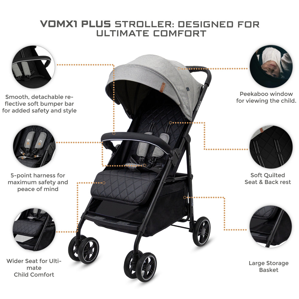 Neobreez VOMX1 PLUS 2 in 1 Travel System Stroller Neobreez Yallatoys