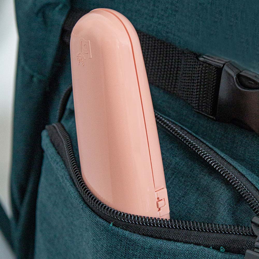 Babyjem Plastic Fork & Spoon Travel Case Rose Color 6 Months+ Babyjem Yallatoys